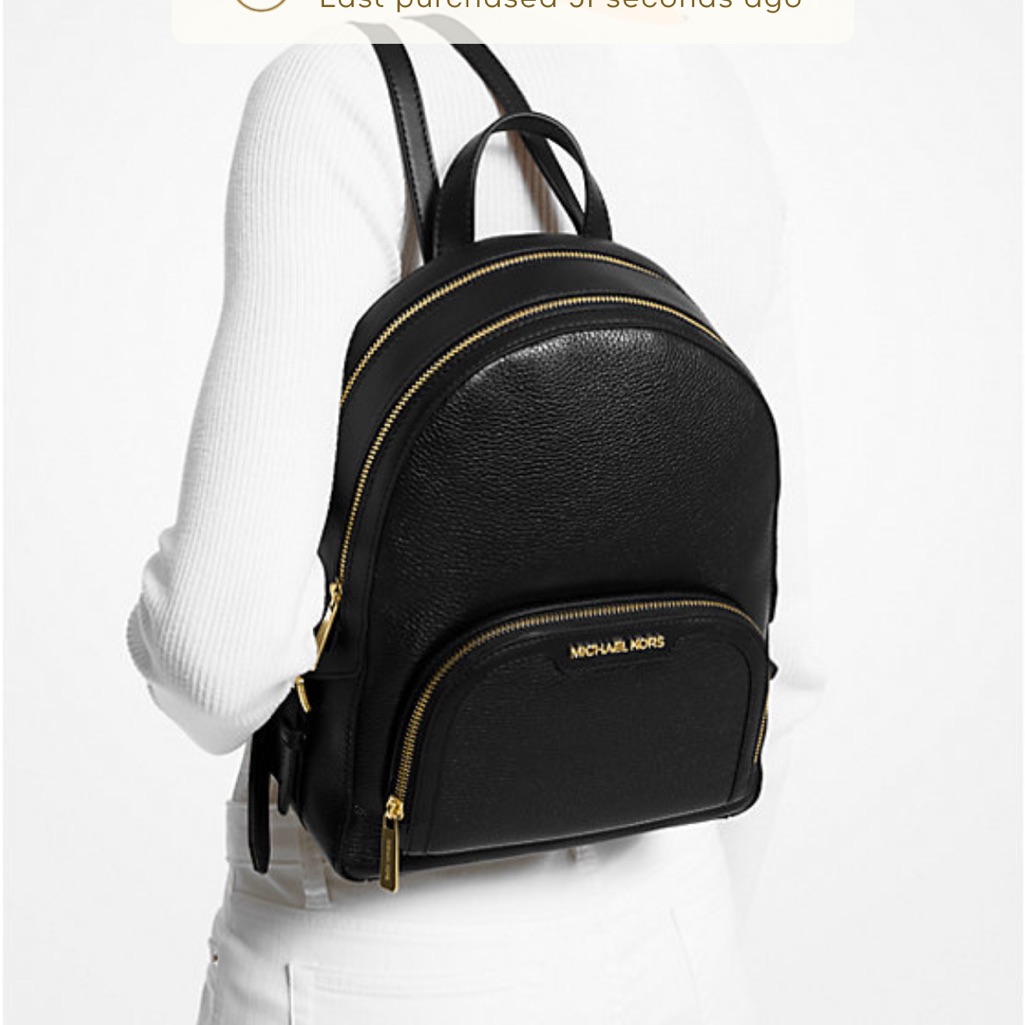 Michael Kors Jaycee Medium Pebbled Leather Backpack